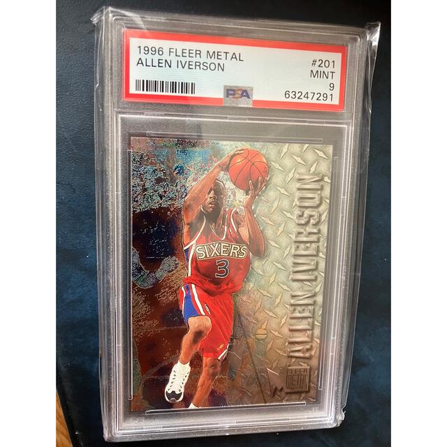 アレンアイバーソン NBAカード 96-97 FLEER METAL PSA9