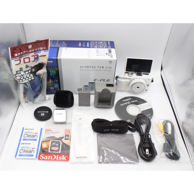 ショット3272回とほぼ新品❤️OLYMPUS E-PL6❤️付属品充実❤️SD 1