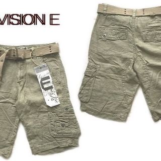 ディビジョンイー　DIVISION E　カーゴショートパンツ　グリーン　30イン(ショートパンツ)