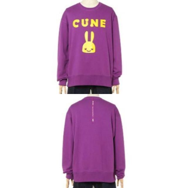 CUNE(キューン)の新品 cune キューン ちょっといい ゆるだぼ スウェット 紫 メンズのトップス(スウェット)の商品写真