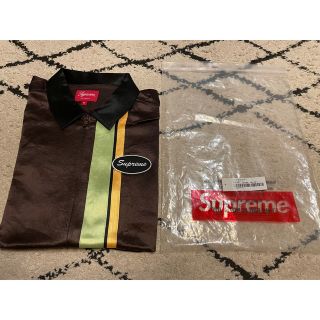 シュプリーム(Supreme)の新品　supreme satin zip up work shirt 22SS (シャツ)