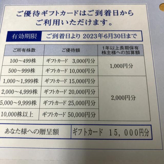 【迅速・匿名・追跡配送】15000円分　エディオン　株主優待