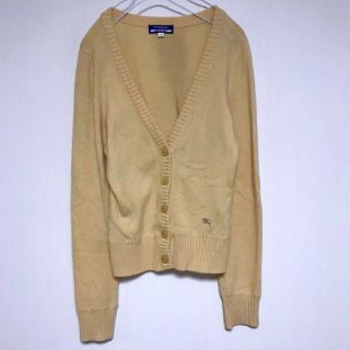 バーバリー(BURBERRY)のバーバリー アンサンブルニット カーディガン ウール カシミヤ くすみイエロー(カーディガン)