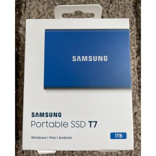 サムスン(SAMSUNG)のsamsung portable SSD T7  1TB 外付けssd(PC周辺機器)