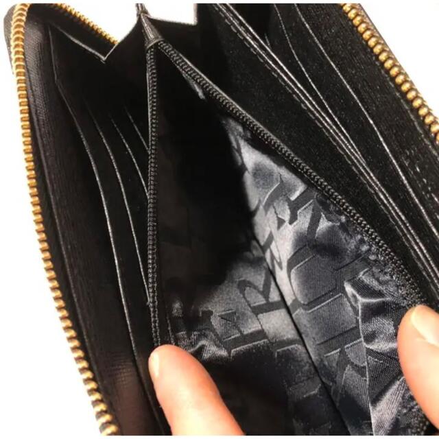 美品✨□FURLAフルラ□黒レザー ラウンドファスナー長財布 バビロンXL