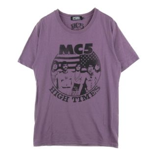 ヒステリックグラマー(HYSTERIC GLAMOUR)のHYSTERIC GLAMOUR ヒステリックグラマー 0212CT18 MC5 High Times プリント 半袖 Tシャツ パープル系 S【中古】(Tシャツ/カットソー(半袖/袖なし))