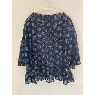 アナスイ(ANNA SUI)の【美品】ANNA SUI  UNIQLOコラボ　シフォンブラウス(シャツ/ブラウス(長袖/七分))