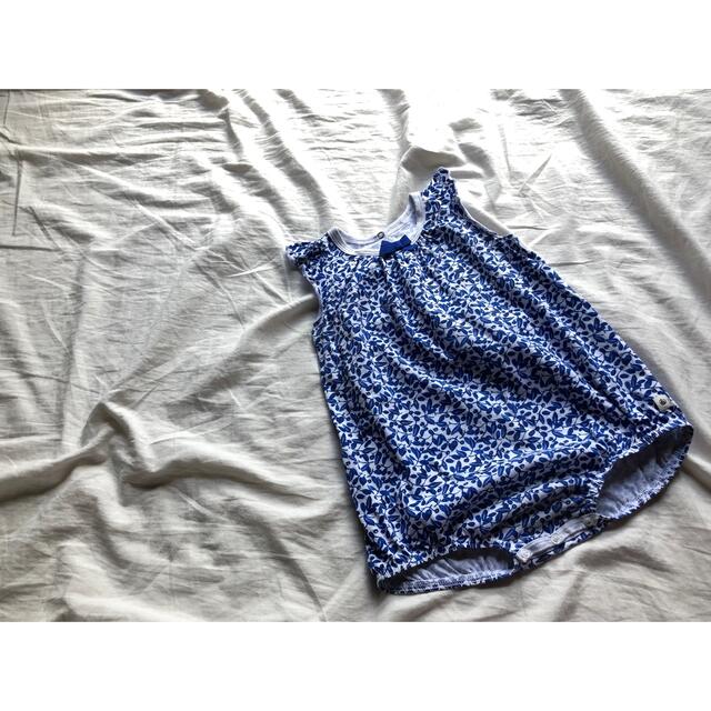 PETIT BATEAU(プチバトー)のpetit bateau プチバトー　ロンパース　12m  キッズ/ベビー/マタニティのベビー服(~85cm)(ロンパース)の商品写真