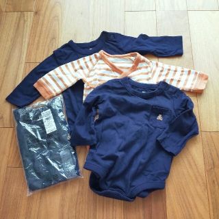 ベビーギャップ(babyGAP)のbabyGAP　ロンパース3点　オマケ付き(ロンパース)