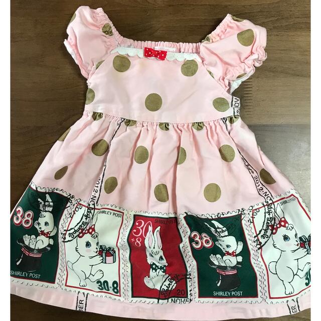 シャーリーテンプルうさぎ　ワンピース　90cmキッズ服女の子用(90cm~)