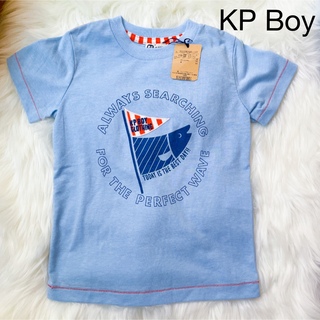 ニットプランナー(KP)の【新品タグ付き】KP BOY 水色×オレンジステッチ Tシャツ 110cm(Tシャツ/カットソー)