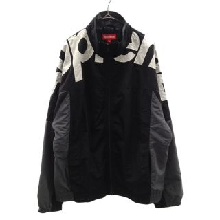 シュプリーム(Supreme)のSUPREME シュプリーム 19AW Shoulder Logo Track Jacket ショルダーロゴトラックジャケット ジップアップブルゾン ブラック(フライトジャケット)