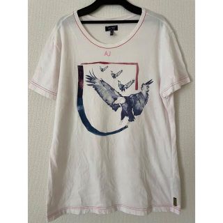 アルマーニジーンズ(ARMANI JEANS)のARMANI JEANS アルマーニジーンズ　ロゴ　刺繍 Tシャツ　XL(Tシャツ/カットソー(半袖/袖なし))