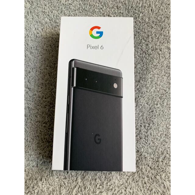 Google Pixel(グーグルピクセル)のGoogle Pixel 6 Stormy Black 128GB SIMフリー スマホ/家電/カメラのスマートフォン/携帯電話(スマートフォン本体)の商品写真