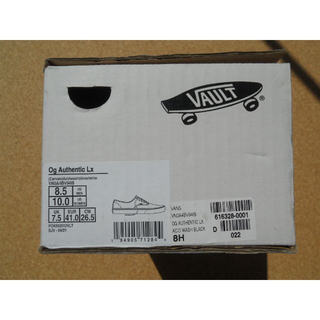 VANS VAULT(バンズボルト)のバンズ VANS OG AUTHENTIC LX 26,5cm Blk メンズの靴/シューズ(スニーカー)の商品写真