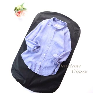 ドゥーズィエムクラス(DEUXIEME CLASSE)の定番人気♪ Deuxieme Classe 2way リネンカシュクールシャツ(シャツ/ブラウス(長袖/七分))