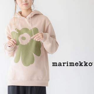 マリメッコ　marimekko ウニッコ柄 パーカー ビッグロゴ 人気モデル