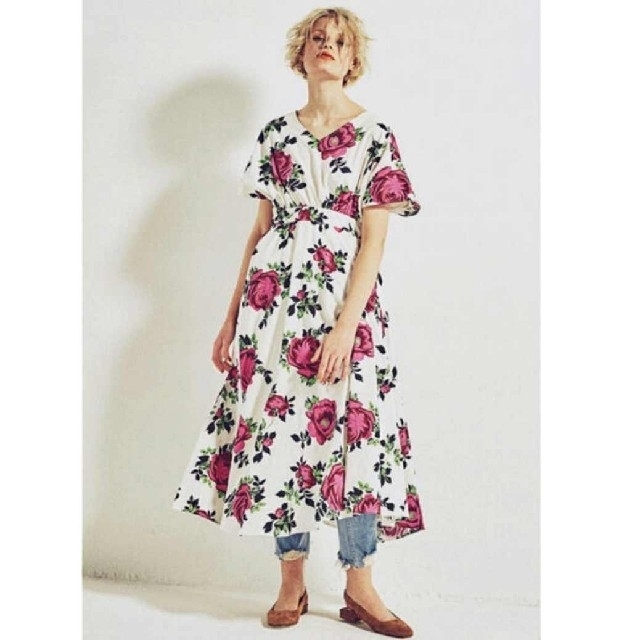 Ameri VINTAGE - Ameri ヴィンテージ 花柄 綿 ワンピース ドレス Ameri VINTAGE - Ameri ヴィンテージ 花柄 綿 ワンピース ドレス