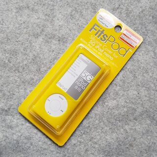 第5世代 iPod nano シリコンケース 保護フィルム/カバー付/YE(ポータブルプレーヤー)
