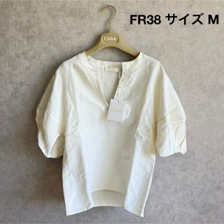 クロエ(Chloe)の【新品・正規品★】CHLOE パフスリーブ トップス シルクシャツ♪(シャツ/ブラウス(長袖/七分))