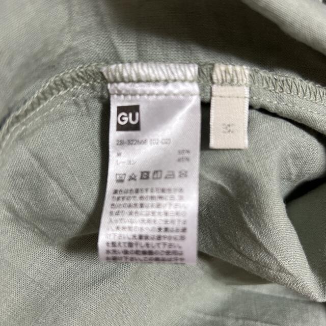 GU(ジーユー)のGU ジーユー　リネンブレンドギャザーブラウス レディースのトップス(シャツ/ブラウス(半袖/袖なし))の商品写真