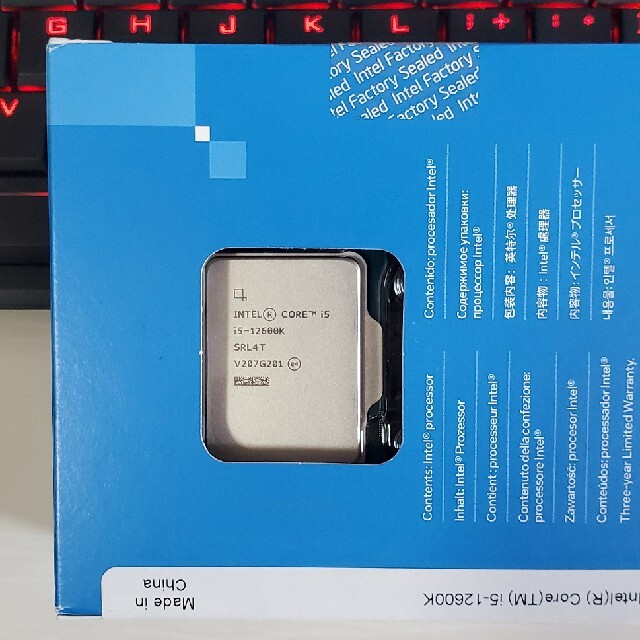 intel core i5 12600k 新品未開封