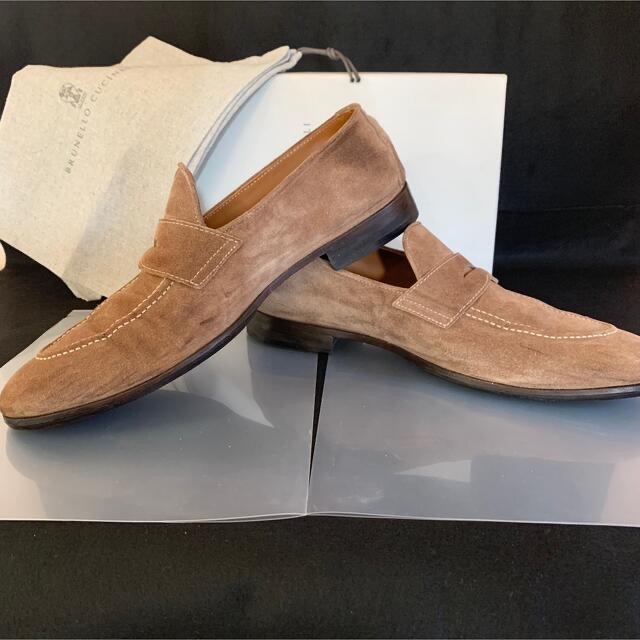 BRUNELLO CUCINELLI(ブルネロクチネリ)のブルネロクチネリ　ローファー　スエード メンズの靴/シューズ(スリッポン/モカシン)の商品写真