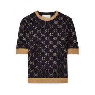 グッチ(Gucci)のGUCCI メタリックコットンブレンドセーター グッチ XS(ニット/セーター)