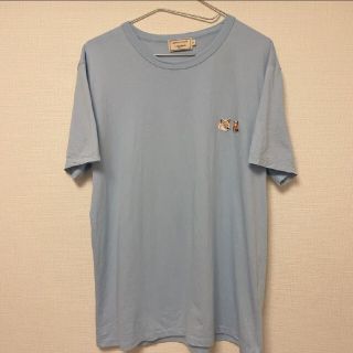 メゾンキツネ(MAISON KITSUNE')の正規品 メゾンキツネ　ワッペンTシャツ　L(Tシャツ/カットソー(半袖/袖なし))