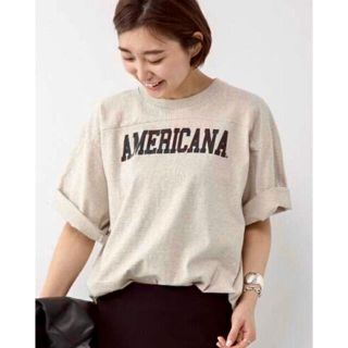 ドゥーズィエムクラス(DEUXIEME CLASSE)のDeuxieme Classe購入 AMERICANA フットボールTシャツ(Tシャツ(半袖/袖なし))