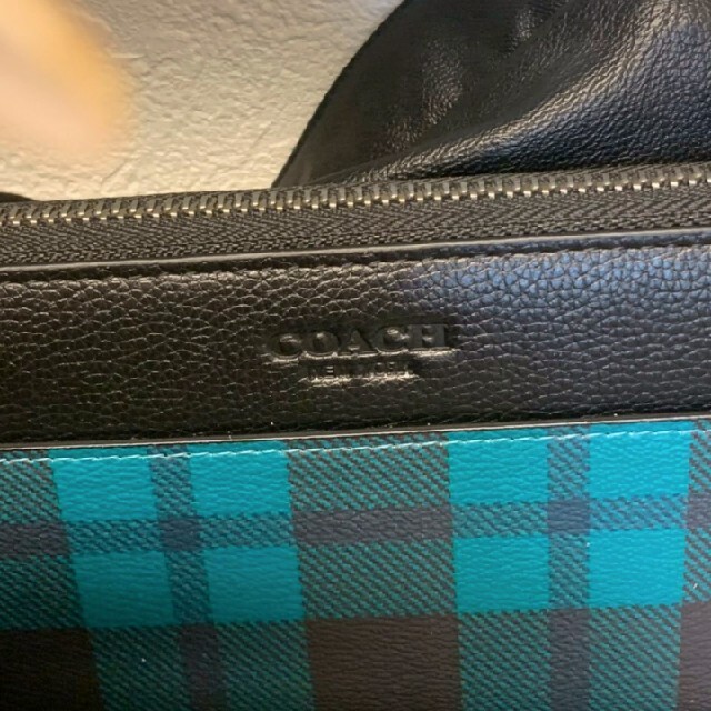 COACH(コーチ)の新品　未使用　COACH　長財布　チェック　グリーン　緑　ラウンドファスナー メンズのファッション小物(長財布)の商品写真