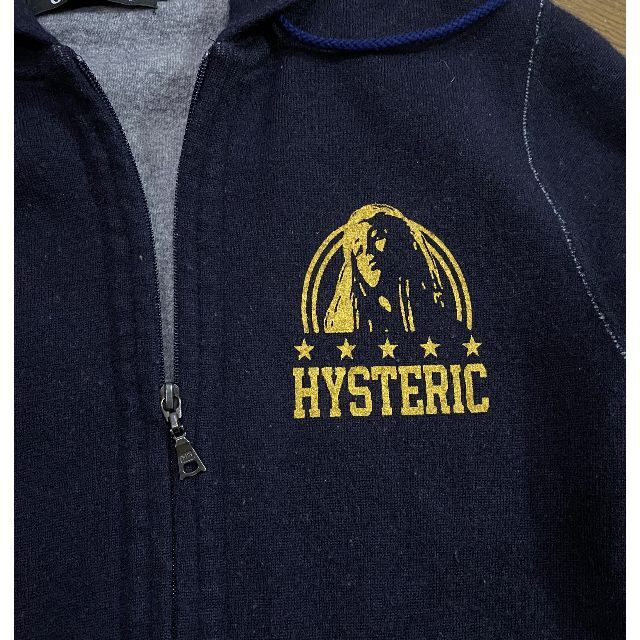 HYSTERIC GLAMOUR(ヒステリックグラマー)の＊ヒステリックグラマー ウール混 ジップアップ パーカー S メンズのジャケット/アウター(その他)の商品写真