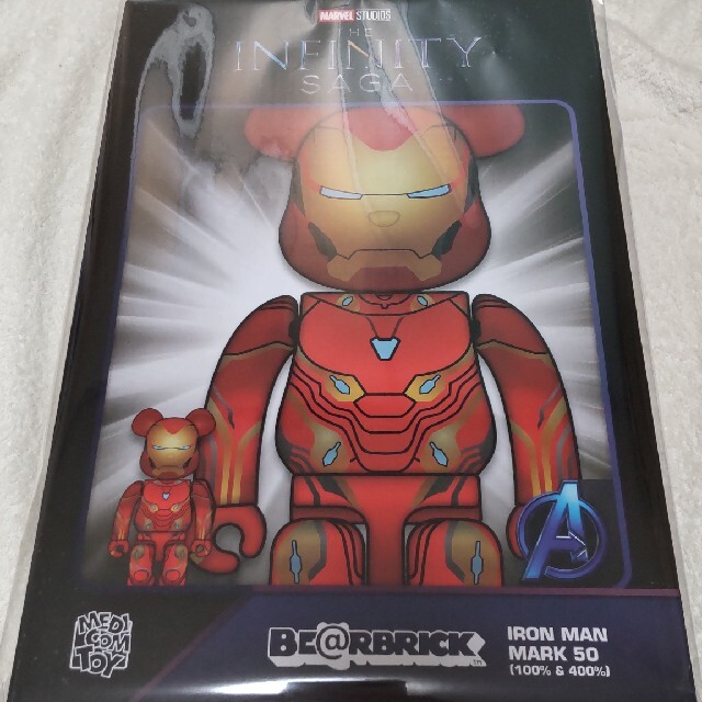 エンタメ/ホビーIRON MAN MARK 50  BE@RBRICK 100％ & 400％