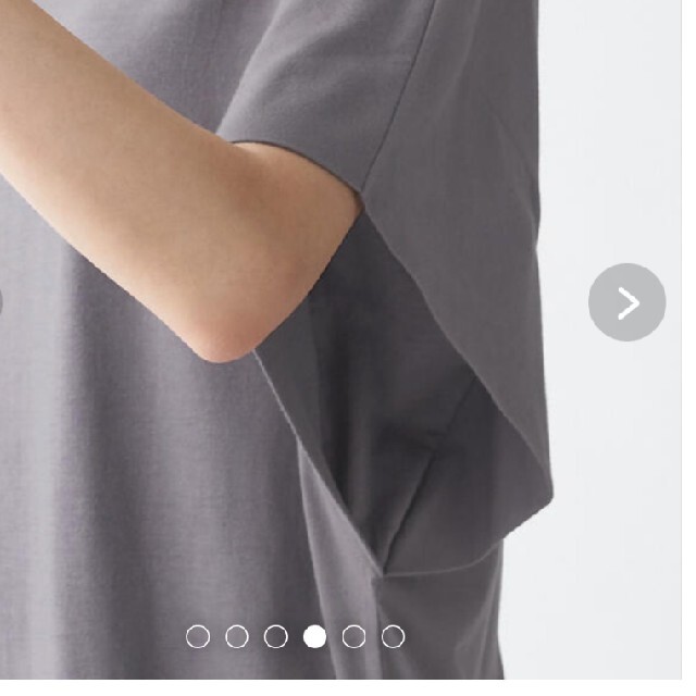 MUJI (無印良品)(ムジルシリョウヒン)の無印　ドルマンスリーブ　Tシャツ レディースのトップス(Tシャツ(半袖/袖なし))の商品写真