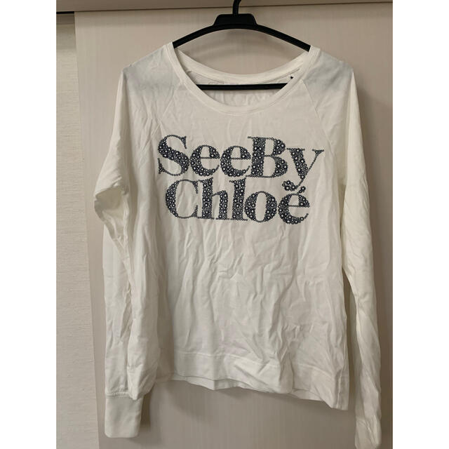 SEE BY CHLOE(シーバイクロエ)のSee by chloe 大きいサイズ　ロングTシャツ レディースのトップス(カットソー(長袖/七分))の商品写真