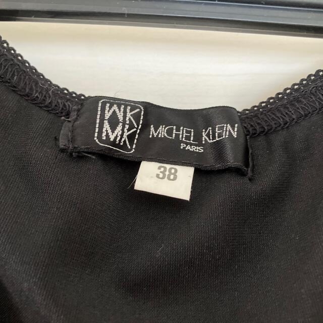 MICHEL KLEIN(ミッシェルクラン)のMICHEL KLEIN ノースリーブ　黒　M レディースのトップス(カットソー(半袖/袖なし))の商品写真