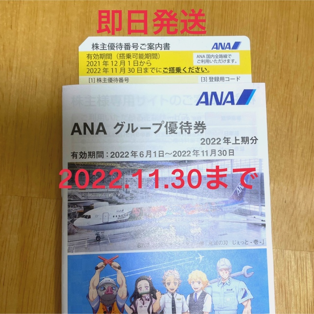 ANA(全日本空輸)(エーエヌエー(ゼンニッポンクウユ))の株主優待券　ANA チケットの優待券/割引券(その他)の商品写真