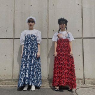 ウォール(WALL)のyeer 4way MOKEMOKE Dress Blue(ロングワンピース/マキシワンピース)