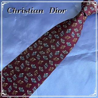 クリスチャンディオール(Christian Dior)の売約済み　美品✨クリスチャン ディオール ネクタイ 茶系 花(ネクタイ)