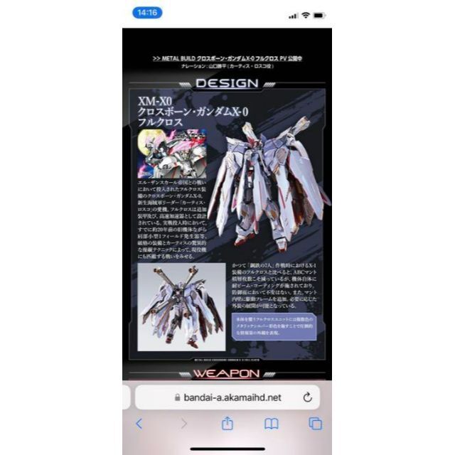 METAL BUILD クロスボーン・ガンダムX-0 フルクロス