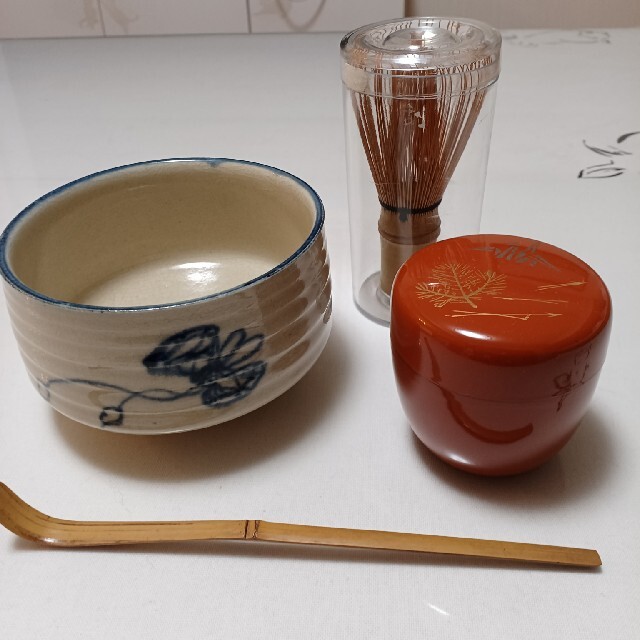 茶道セット 抹茶碗 棗 茶筅 茶杓 中古 | フリマアプリ ラクマ