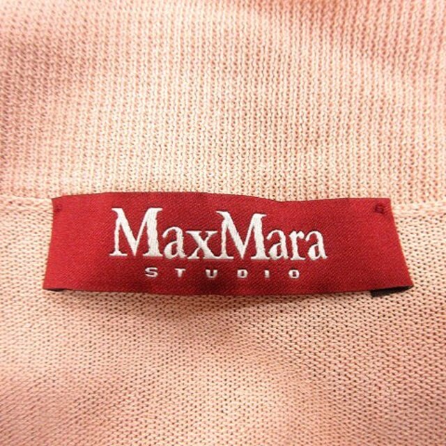 Max Mara(マックスマーラ)のマックスマーラ MAX MARA ニットカーディガン ボレロ 半袖 ピンク レディースのトップス(カーディガン)の商品写真