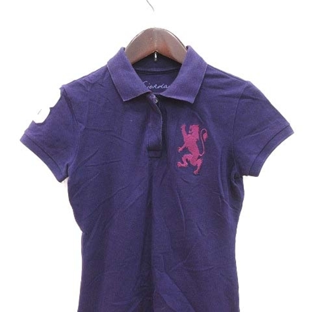 other(アザー)のジョルダーノ GIORDANO ポロシャツ 半袖 刺繍 XS 紫 パープル レディースのトップス(ポロシャツ)の商品写真