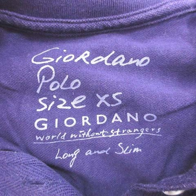 other(アザー)のジョルダーノ GIORDANO ポロシャツ 半袖 刺繍 XS 紫 パープル レディースのトップス(ポロシャツ)の商品写真