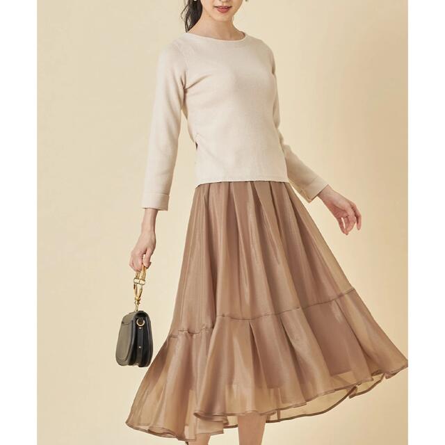 tocco(トッコ)のtocco closet♡シアータックフレアスカート レディースのスカート(ロングスカート)の商品写真