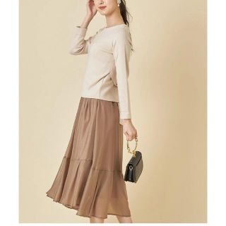 トッコ(tocco)のtocco closet♡シアータックフレアスカート(ロングスカート)