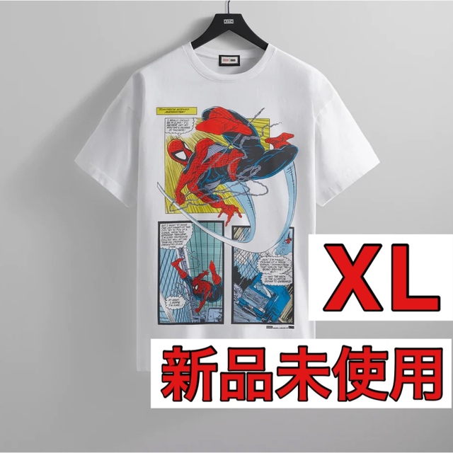 Whiteサイズ【新品／XL】KITH スパイダーマン Spiderman コラボ Tシャツ