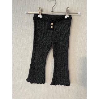 ザラキッズ(ZARA KIDS)の【中古美品】ZARA KIDS リブニットフレアパンツ　サイズ86(パンツ/スパッツ)