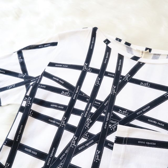 美品】HERMES ボルデュック リボン マルジェラ期 ロンT - Tシャツ(長袖