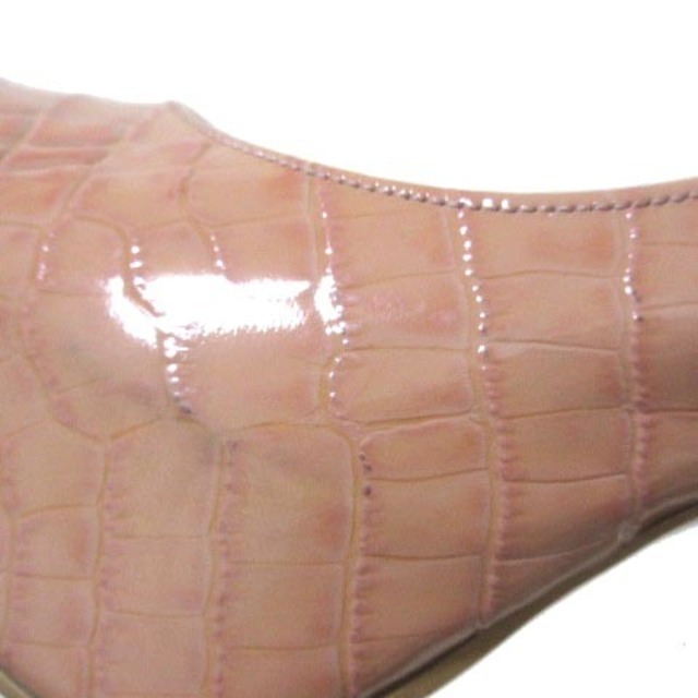 DIANA(ダイアナ)のダイアナ パンプス オープントゥ クロコ型押し ハイヒール ピンク 22cm レディースの靴/シューズ(ハイヒール/パンプス)の商品写真